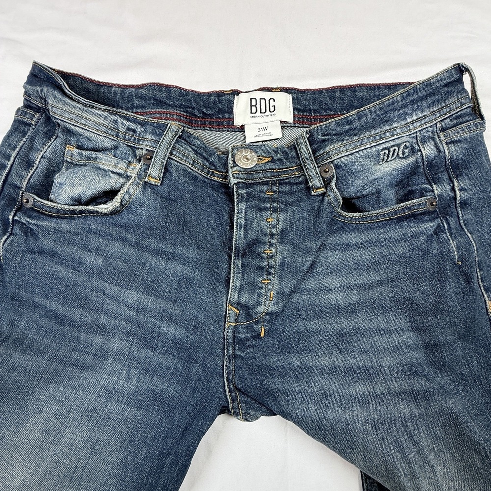 BDG Urban Outfitters Mid Rise Flare Bootcut Blue Denim Jeans Womens 31W (32/30)